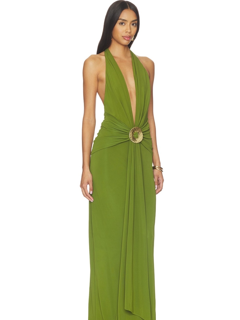 cult gaia Chii Dress in Green - Picture 2 of 9